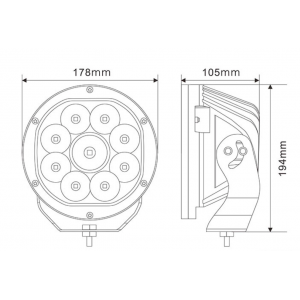 7" LED Driving Light