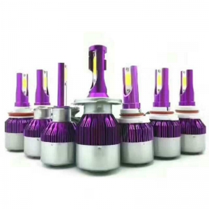 C6 purple Led headlight